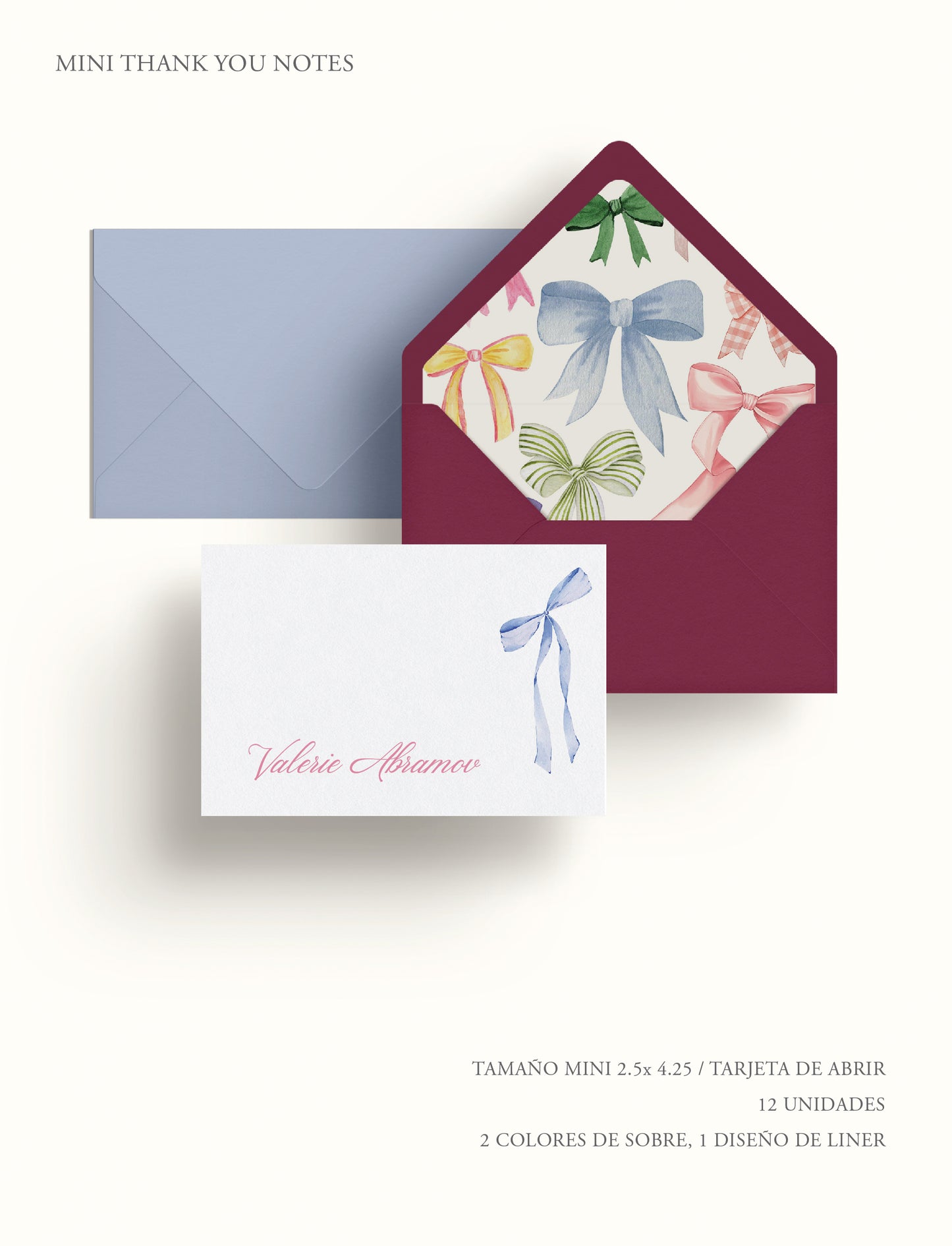 Set de Mini Thank you notes