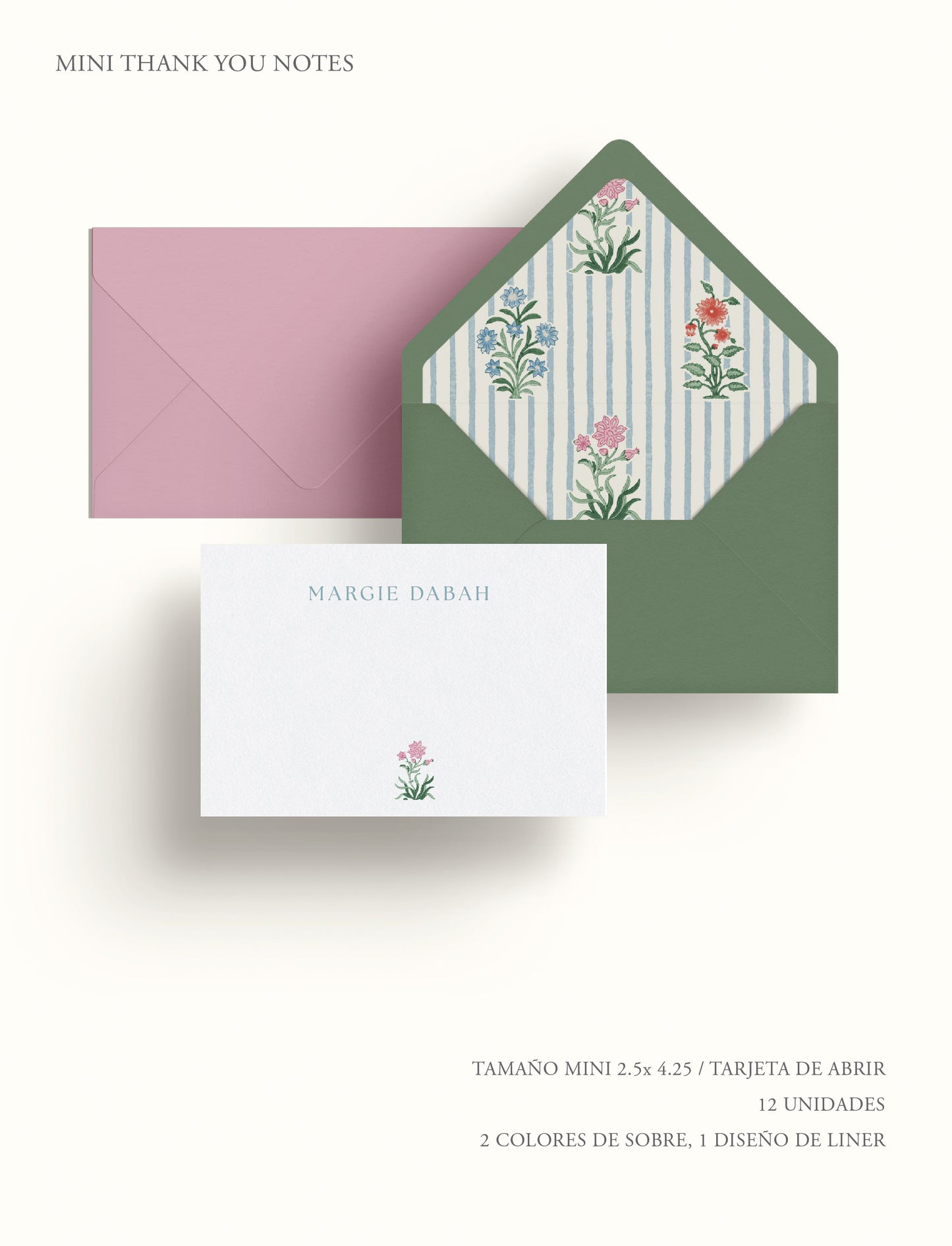 Set de Mini Thank you notes