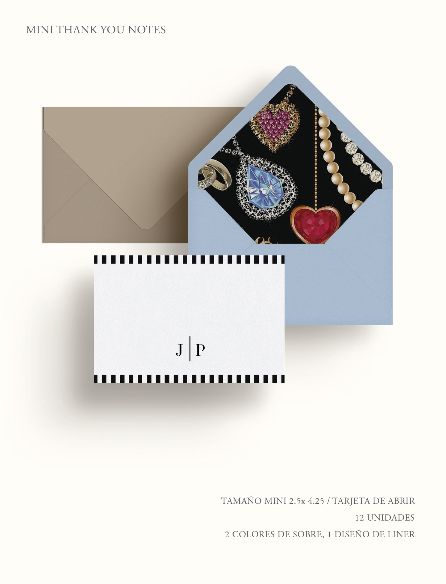 Set de Mini Thank you notes