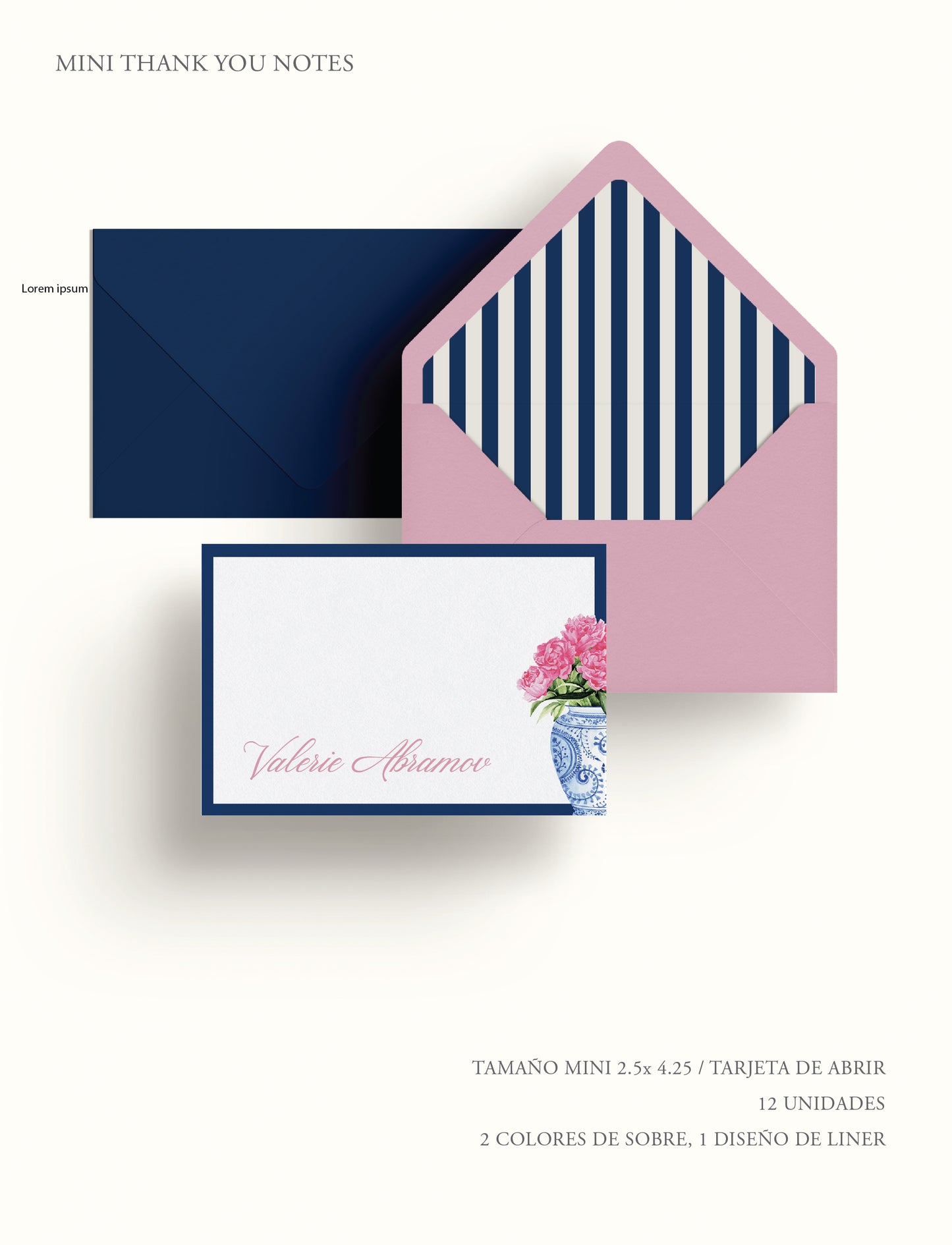 Set de Mini Thank you notes