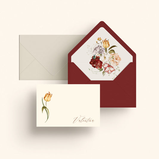 Set de Thank you notes Watercolor flowers